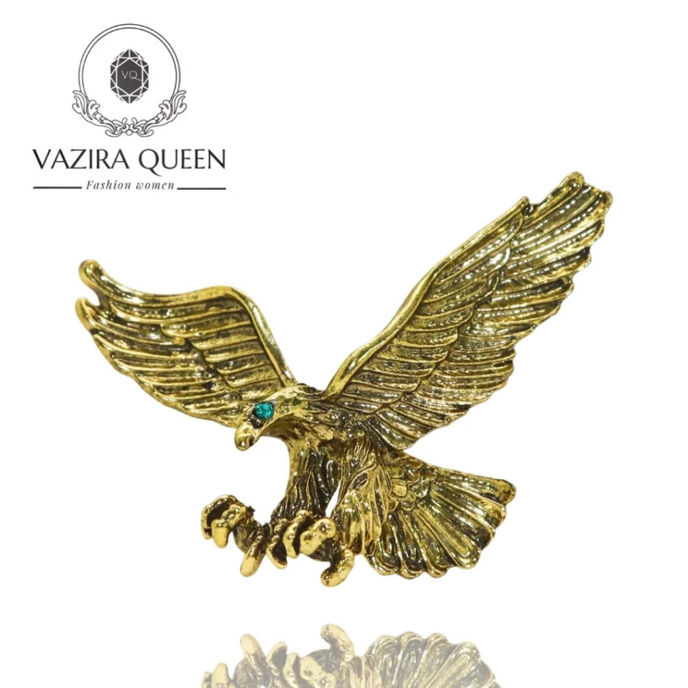 VQ Antique Gold Eagle Brooch